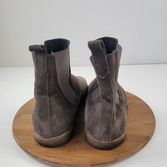 Allsaints Men's size EU 44 US 10.5 Brown Suede Ankle Chelsea Boots Slip On - Picture 6 of 15